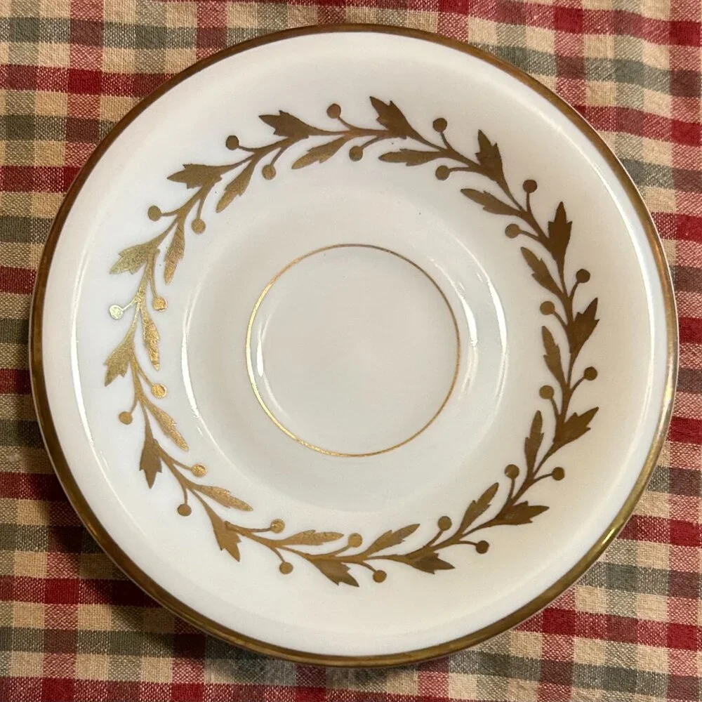 Vintage Czechoslovakia Teacup & Saucer - Holds Two Ounces of Liquid